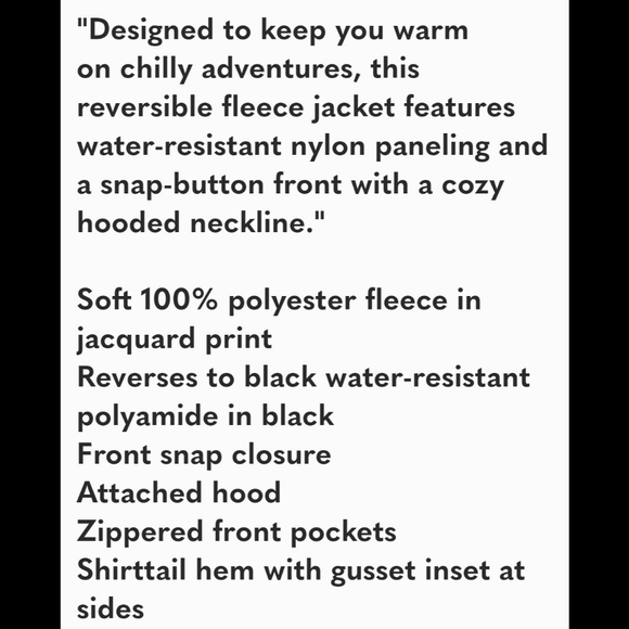 Free People Movement NWT Elevation Reversible Fleece Hooded Jacket Large - Picture 16 of 16